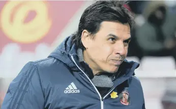  ??  ?? Sunderland boss Chris Coleman mulls over Tuesday’s clash with Aston Villa.