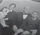  ?? ?? A family portrait of Frankie and Charles Pace with their children, Frances and Frank Jr., is displayed at the University of Pittsburgh.