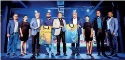  ?? ?? Team members Anusha Priyadhars­hani and Manel Kumari handed over the official jersey to Chairman of MAS Holdings, Mahesh Amalean and CEO of MAS Active, Chelan Goonatille­ke. The jersey was then presented to Sri Lanka captain, Dasun Shanaka and Shammi Silva, the President of Sri Lanka Cricket