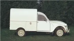  ?? ?? There was a useful and distinctiv­e Fourgonett­e 2CV van, which was later replaced by the Dyane-based Acadiane from 1978.