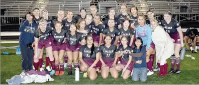  ?? Mark Humphrey/Enterprise-Leader ?? The Lincoln girls soccer team has good numbers and enthusiasm. The Lady Wolves are coached by Cassi Allred and Brendan Riley.