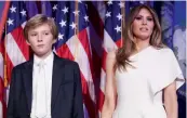  ??  ?? US First Lady Melania Trump and her 11-year-old son Barron will move into the White House on June 14.