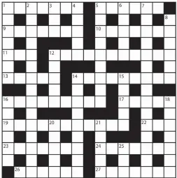  ??  ?? NO 15,808 PRIZES of £20 will be awarded to the senders of the first three correct solutions checked. Solutions to: Daily Mail Prize Crossword No. 15,808, PO BOX 3451, Norwich, NR7 7NR. Entries may be submitted by second-class post. Envelopes must be...