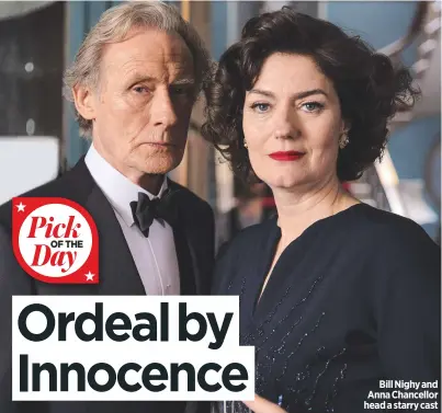  ??  ?? Bill Nighy and Anna Chancellor head a starry cast