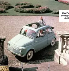  ??  ?? Una Fiat 500 decappotta­bile del 1957.