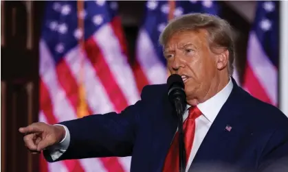  ?? ?? Donald Trump in Bedminster, New Jersey, earlier this month. Photograph: Amr Alfiky/Reuters