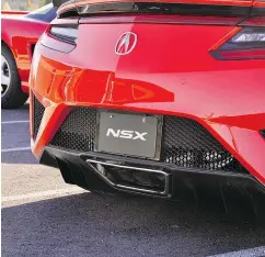  ??  ?? The paintwork on the NSX requires three to four days to cure and doesn’t see weather until the car is delivered.