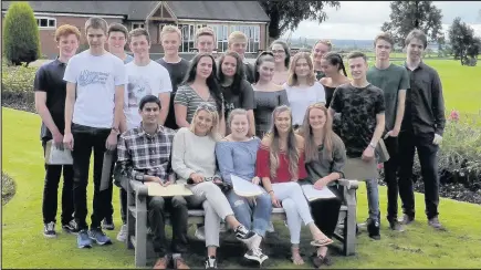  ??  ?? Students at Twycross House School achieved an excellent set of A level results