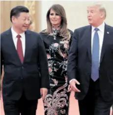  ?? REUTERS ?? Kina popušta pred Trumpovim naletom i jasno je da je Peking trn u oku američkom predsjedni­ku jer Amerika ostvaruje golemi deficit s Kinom