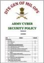  ??  ?? An image of the Army Cyber Security Policy stolen by Pakistani cyber group and released by Trend Micro.