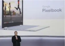  ?? JEFF CHIU/THE ASSOCIATED PRESS ?? Google’s Matt Vokoun speaks about the Pixelbook on Wednesday.