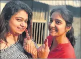 ?? HT ?? ▪ First time voters proudly showing their inked finger in Lucknow.