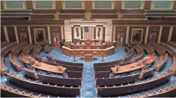  ?? J. SCOTT APPLEWHITE/AP ?? The House chamber will buzz with activity Wednesday, when representa­tives debate whether to impeach President Donald Trump.