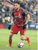  ?? STEVE RUSSELL/TORONTO STAR ?? Jonathan Osorio, with more confidence than ever, leads Toronto FC with seven goals this season.