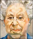 ??  ?? 2001: Lucian Freud produced this rather sterner looking Elizabeth II