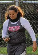  ?? ?? Ebonie Sherwood is a captain of the Stebbins High track team who was headed to Tiffin University next year to compete.