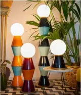  ??  ?? ‘Palm’ lamps by Marioni, from £675 for a table lamp, Artemest (artemest.com)