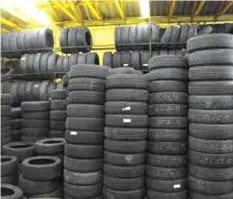  ??  ?? Second-hand tyres are included on the product list of SI 64