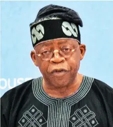  ??  ?? Tinubu