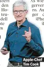  ??  ?? Apple-Chef Tim Cook