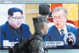  ?? Picture / AP ?? Parts of the summit between Kim Jong Un (left) and Moon Jae In will be broadcast live.