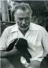  ??  ?? Ernest Hemingway adorait les chats, il en hébergeait plus d’une centaine dans sa maison de Key West !