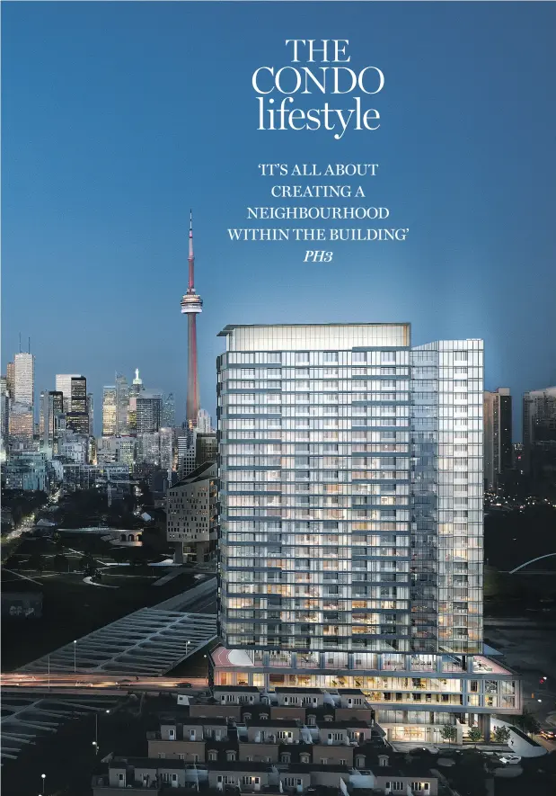  ??  ?? Zen King West is a condominiu­m developmen­t whose design specs take into account all aspects of a young profession­al’s lifestyle.