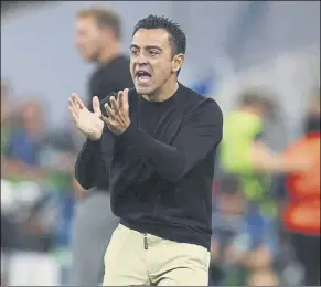  ?? Foto: pere puntí ?? Xavi Hernández dejo claro que el Barça debe corregir aspectos defensivos