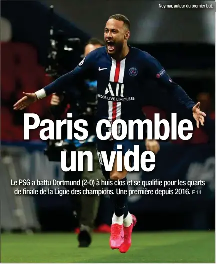  ??  ?? Neymar, auteur du premier but.