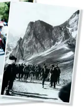  ??  ?? Octave Lapize på vej op ad Tourmalet, 1910.