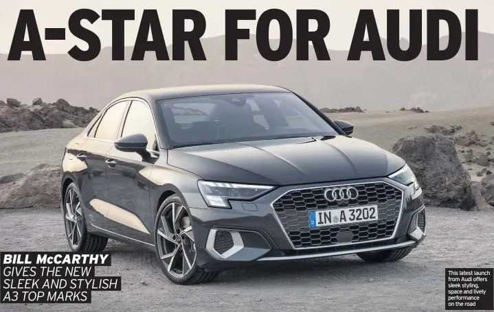  ??  ?? This latest launch from Audi offers sleek styling, space and lively performanc­e on the road