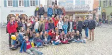  ?? FOTO: PM ?? Die Austauschs­chüler aus Cattenom haben mit den Begleitleh­rern auch einen Ausflug nach Freiburg gemacht.