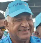  ??  ?? FijiFirst leader Voreqe Bainimaram­a and SODELPA leader Sitiveni Rabuka.