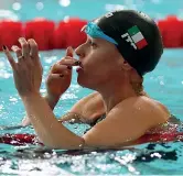  ?? (Getty Images) ?? In vasca
Federica Pellegrini, 31 anni