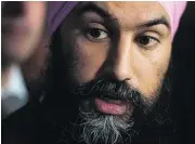  ?? SEAN KILPATRICK / THE CANADIAN PRESS ?? NDP Leader Jagmeet Singh says he isn’t concerned by the party’s poor showing in recent byelection­s.