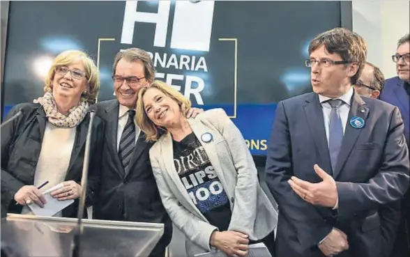  ?? ÀLEX GARCIA ?? “Que nadie se deje impresiona­r”. Artur Mas pidió que el independen­tismo siga adelante con el referéndum previsto