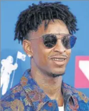  ?? PHOTO: ANDREW KELLY/REUTERS ?? 21 Savage was nominated at this year’s Grammys, along with Post Malone, for their song Rockstar