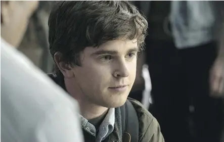  ?? ABC ?? Freddie Highmore portrays Dr. Shaun Murphy in The Good Doctor, a refreshing new TV series.