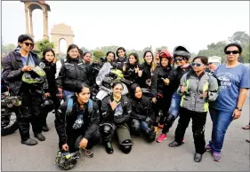  ??  ?? Participan­ts at Himalayan Odyssey: Women 2016.