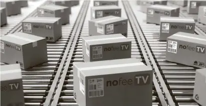  ??  ?? ■ OHIO RESIDENTS GET FREE TV: Thousands of new Nofee TV Boxes will soon be loaded onto UPS trucks for immediate delivery to lucky Dayton area residents who find their zip code listed in today’s publicatio­n. Tens of thousands of Ohio residents are expected to get Nofee TV because it eliminates cable and satellite bills and instantly gives you over 750 crystal clear 4K UHD channels Free with no monthly bills ever.