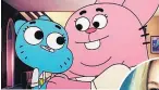  ??  ?? Gumball cartoon and, inset, Louise Coats