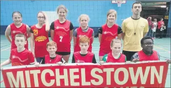  ??  ?? LOOKING BACK - Mitchelsto­wn Community Games area boys and girls volleyball 2019 teams.