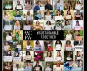  ??  ?? Tous les participan­ts de cette édition numérique ont posé avec le message #SUSTAINBLE­TOGETHER. (DR)