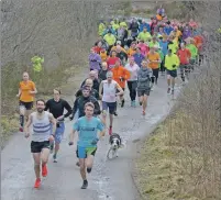  ?? Photos: Iain Ferguson, the Write Image. ?? A strong field of 81 participan­ts set off on the first parkrun in Lochaber.