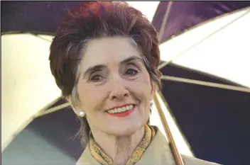  ?? ASSOCIATED PRESS ?? Actress June Brown poses for a photo, in this Feb. 25, 1997 photo. June Brown, who played chain-smoking Cockney matriarch Dot Cotton on the British soap opera “EastEnders” for 35 years, has died. She was 95.