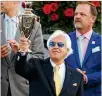  ?? ANDY LYONS / TNS ?? Bob Baffert said Medina Spirit was treated for dermatitis with ointment once a day leading up to the Ky. Derby.