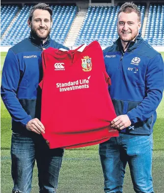  ??  ?? Scotland’s Lions – Tommy Seymour (left) and Stuart Hogg.