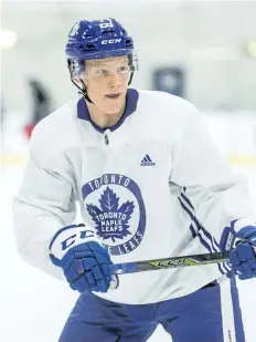  ?? TORONTO SUN FILES ?? Nikita Soshnikov has been playing well for the AHL’s Toronto Marlies, but has not been cleared to return to the Maple Leafs as he is still on injured reserve — a designatio­n that has raised some eyebrows.