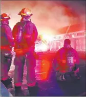  ?? Max Michor ?? Las Vegas Review-journal Las Vegas Fire and Rescue crews battle the blaze.