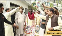  ?? ?? Rwambiwa was well-received in Pakistan